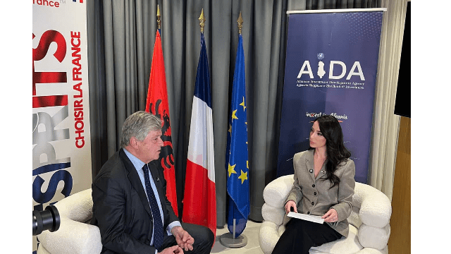 Albania - France : The interview of Deputy Minister Nicolas Forissier by Jetona Koçibelli, PIPA 2025 laureate